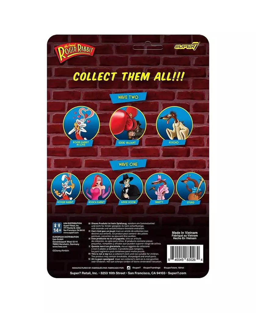 商品Super 7|Psycho Who Framed Roger Rabbit ReAction Figure - Wave 2,价格¥149,第2张图片详细描述