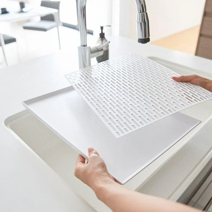 商品Yamazaki|Tower Wide Sink Glass Drainer,价格¥195,第3张图片详细描述