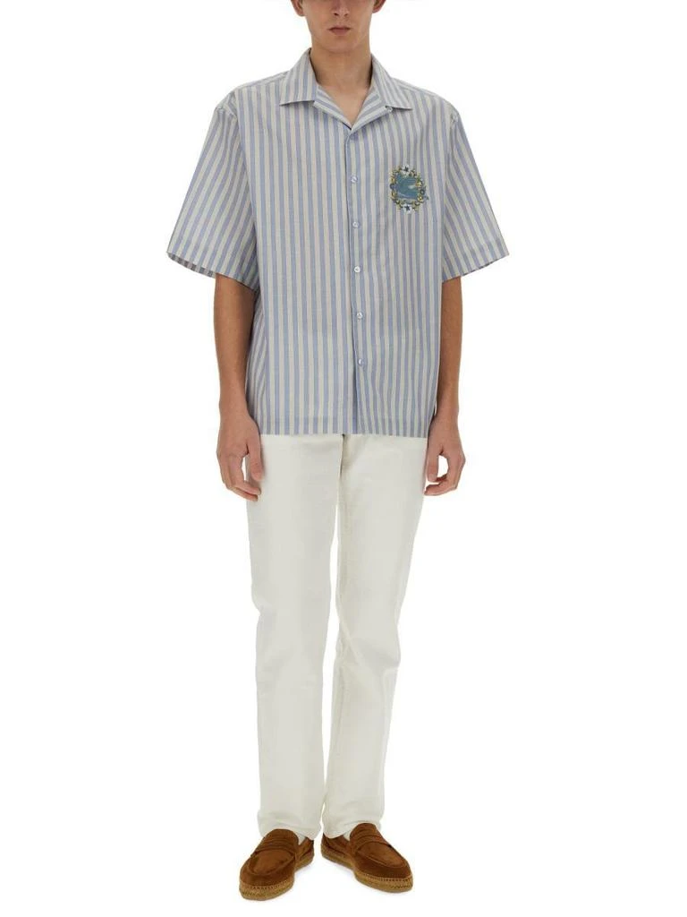 商品ETRO|Etro Shirts in Baby Blue,价格¥2731,第2张图片详细描述