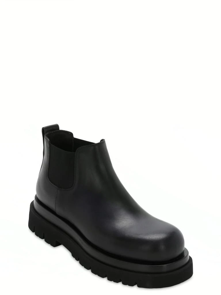 商品Bottega Veneta|Lug Leather Chelsea Mid Boots,价格¥10193,第3张图片详细描述