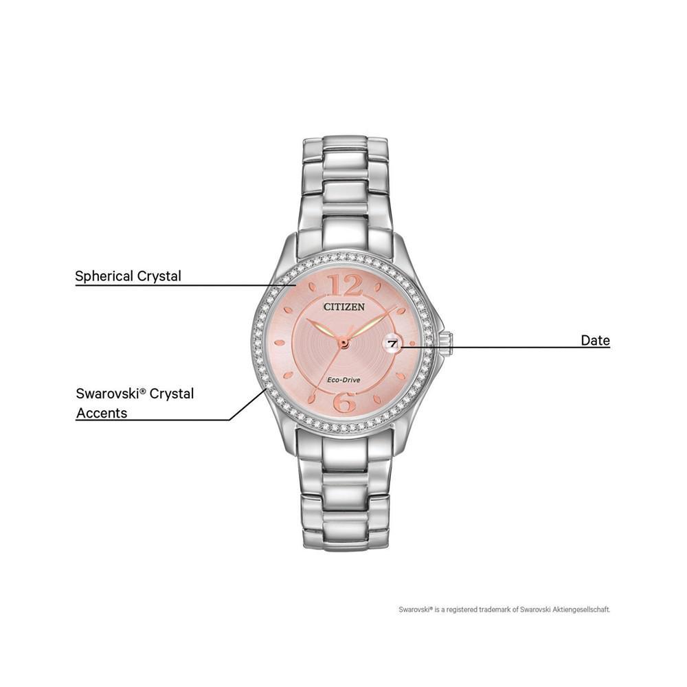 商品Citizen|Women's Eco-Drive Stainless Steel Bracelet Watch 29mm FE1140-86X,价格¥1297,第6张图片详细描述