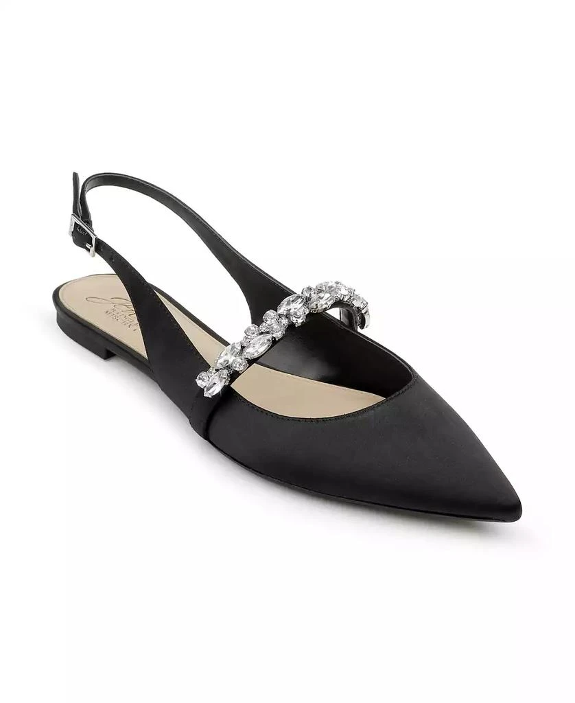 商品Badgley Mischka|Women's Bambi Slingback Evening Flats,价格¥703,第1张图片