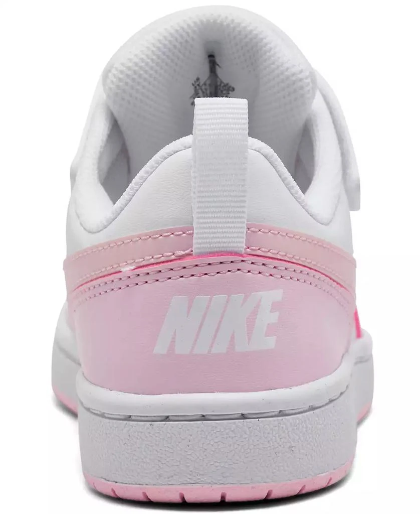 商品NIKE|Little Girls Court Borough Low Recraft Adjustable Strap Casual Sneakers from Finish Line,价格¥476,第4张图片详细描述