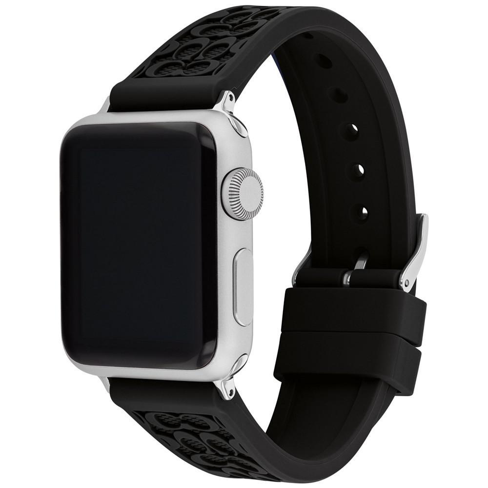 商品Coach|Black Rubber 38/40/41mm Apple Watch® Band,价格¥437,第5张图片详细描述