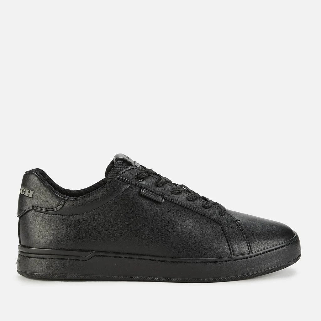 商品Coach|COACH MEN'S LOWLINE LEATHER LOW TOP TRAINERS - BLACK,价格¥1243,第1张图片