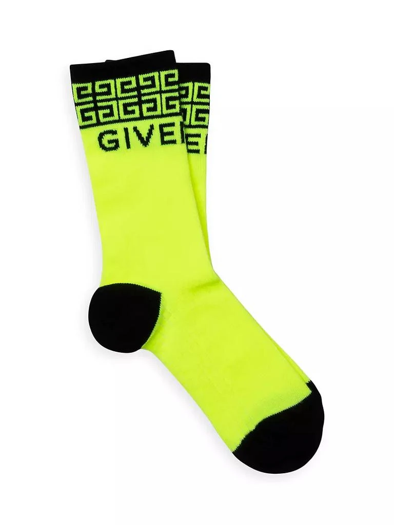 商品Givenchy|Little Kid's & Kid's 4G Jacquard Print High Socks,价格¥206,第1张图片