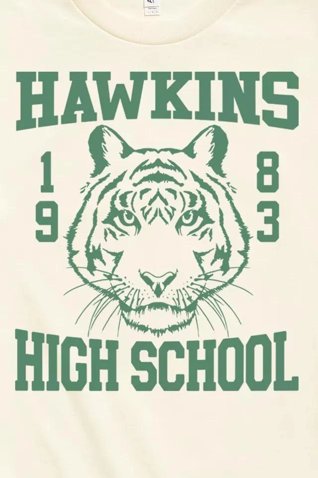 商品Urban Outfitters|Stranger Things Hawkins High School Tee,价格¥257,第2张图片详细描述