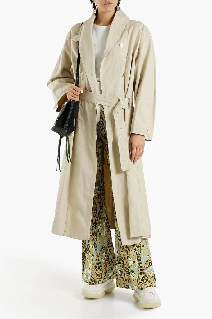 商品Isabel Marant Étoile|Peter oversized belted cotton and linen-blend trench coat,价格¥2582,第2张图片详细描述