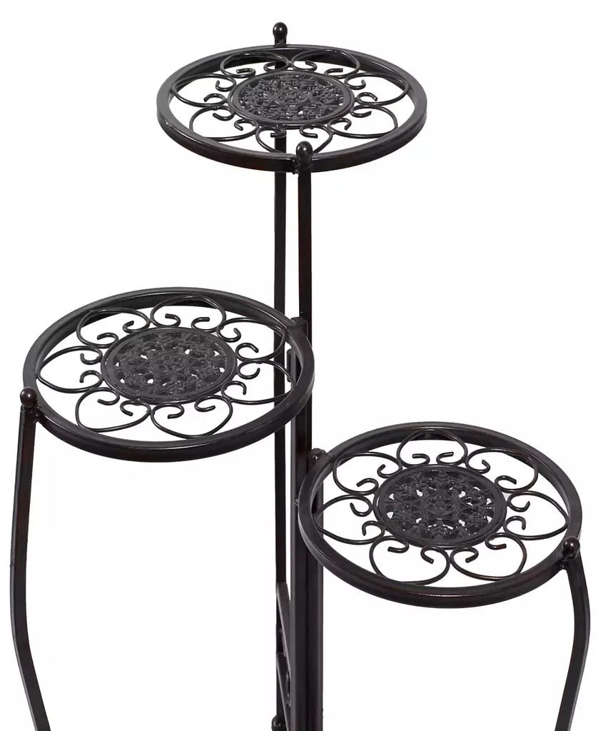 Brown Metal Indoor Outdoor 3 Tier Floral Plant Stand 商品