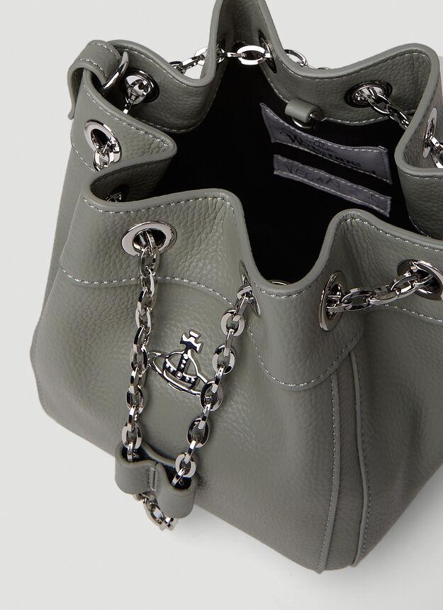 Chrissy Small Bucket Handbag in Grey商品第6张图片规格展示