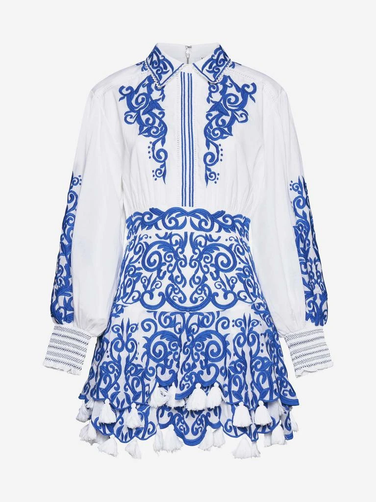 商品Alice + Olivia|Loryn cotton mini dress,价格¥2640,第1张图片