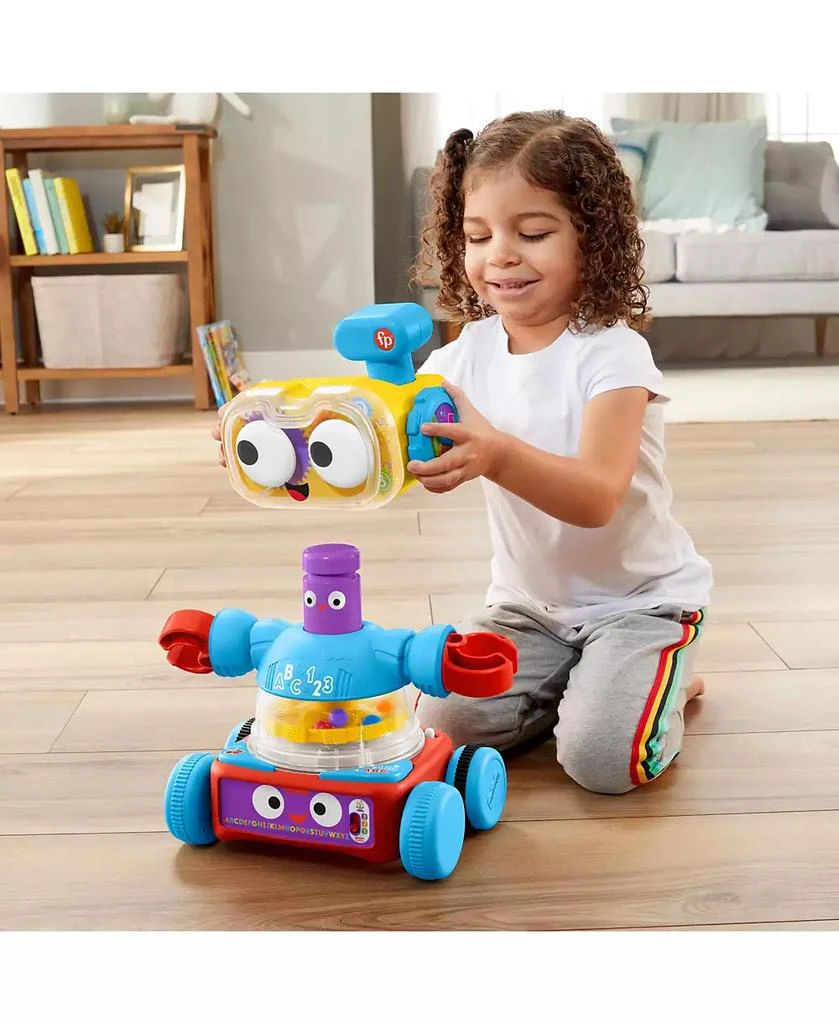 商品Fisher Price|Fisher-Price 4-in-1 Robot Baby to Preschool Learning Toy with Lights & Music,价格¥304,第3张图片详细描述