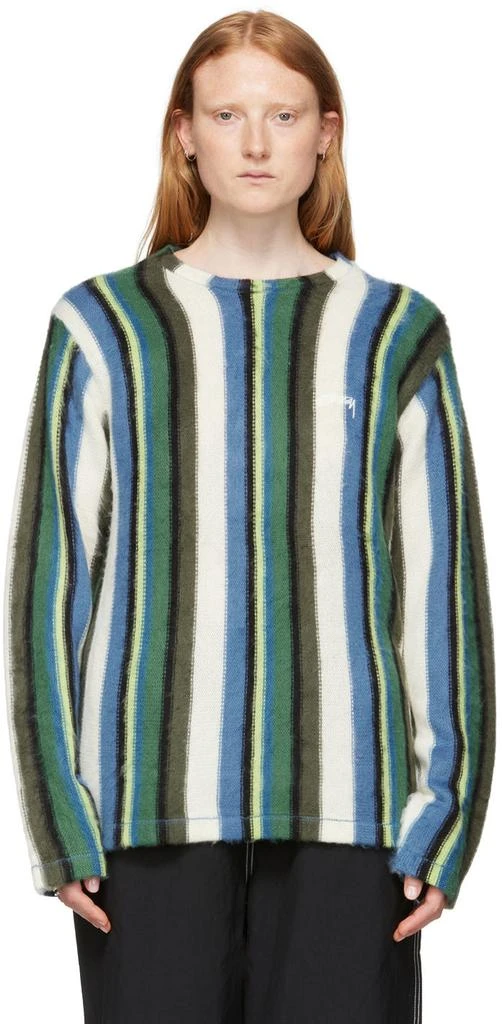 商品STUSSY|Green Acrylic Sweater,价格¥1344,第1张图片