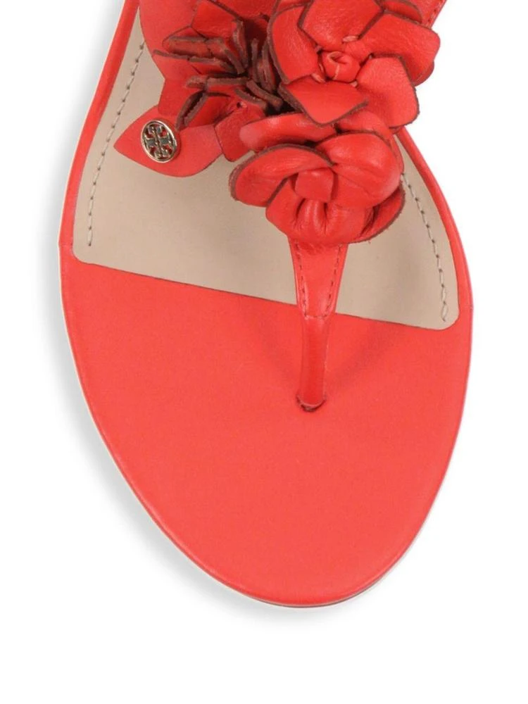 商品Tory Burch|Blossom Leather Thong Sandals,价格¥835,第3张图片详细描述