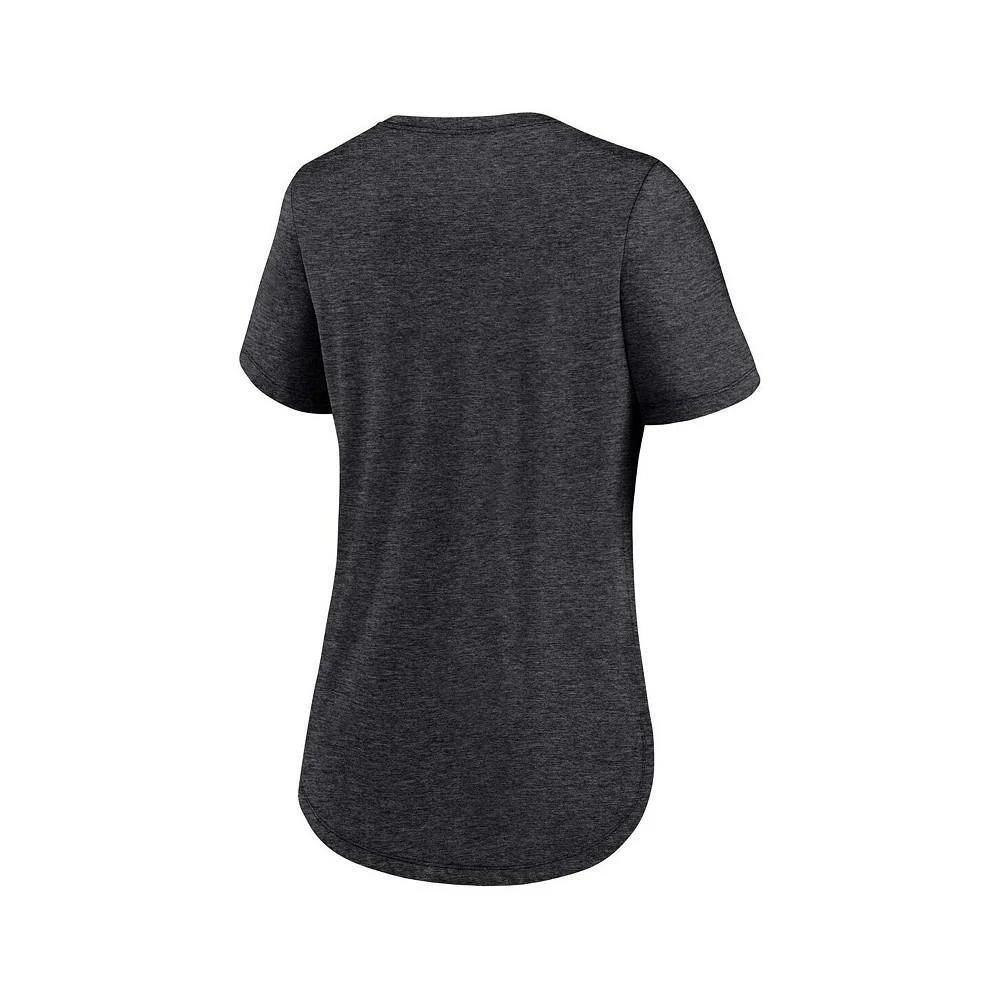 商品NIKE|Women's Heather Charcoal Baltimore Orioles Local Phrase Scoop Neck Tri-Blend T-shirt,价格¥264,第3张图片详细描述