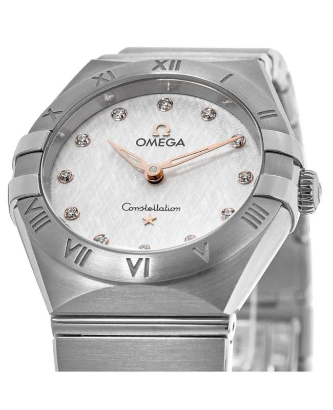 商品Omega|Omega Constellation Manhattan Quartz 28mm Silver Dial Diamond Stainless Steel Women's Watch 131.10.28.60.52.001,价格¥29638,第2张图片详细描述