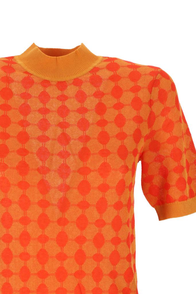 Orange Knitwear T-Shirt商品第2张图片规格展示