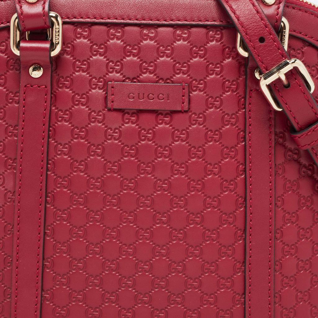 Gucci Red Microguccissima Leather Mini Dome Bag商品第9张图片规格展示