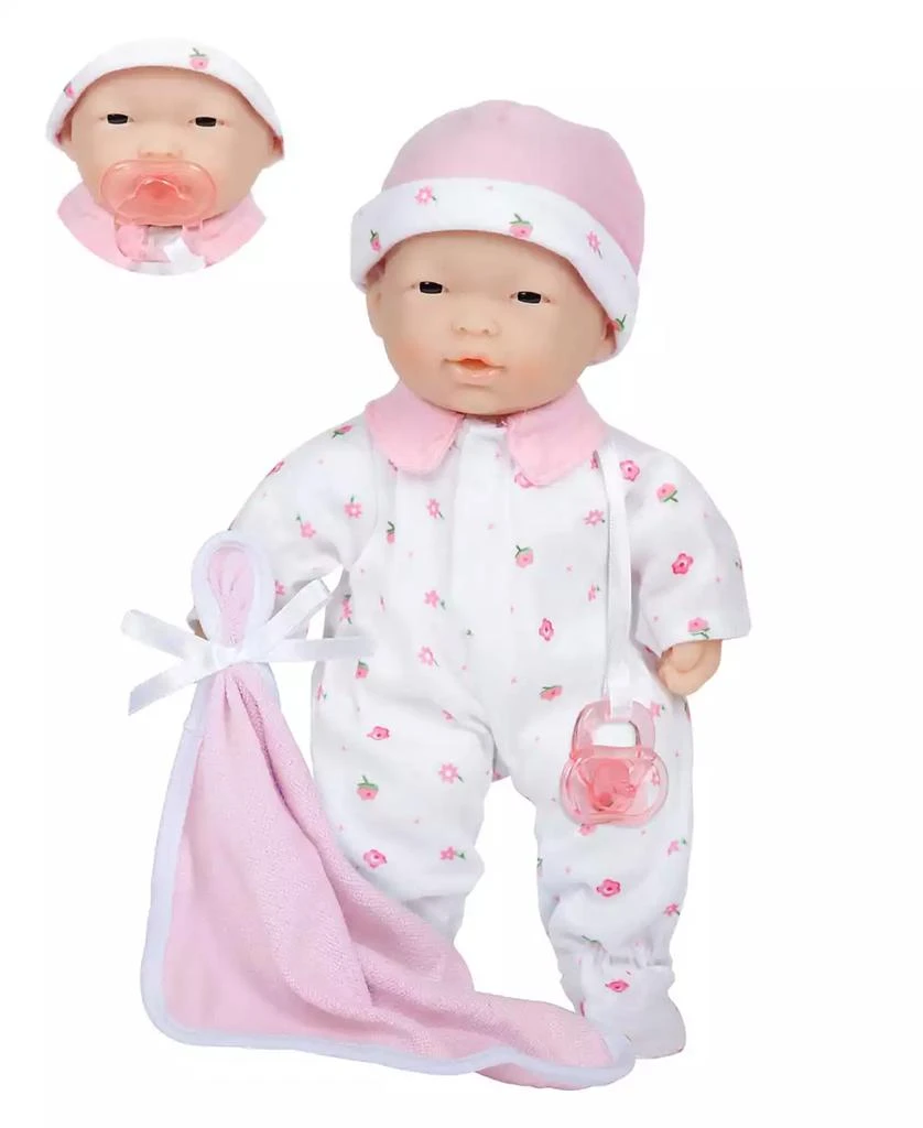 商品JC TOYS|La Baby Asian 11" Soft Body Baby Doll Pink Outfit,价格¥112,第1张图片