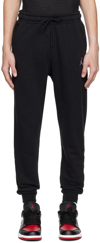 商品Jordan|Black Embroidered Sweatpants,价格¥516,第1张图片