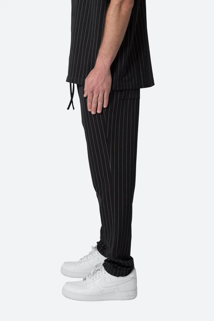 商品MNML|Pinstripe Drawcord Pants - Black,价格¥198,第3张图片详细描述