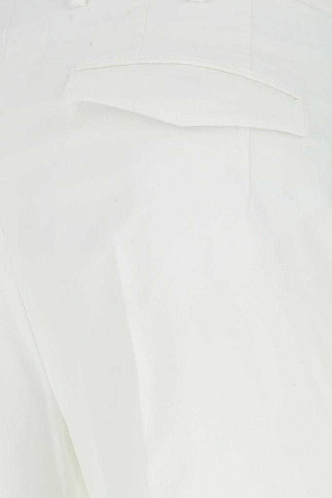 PT01 White Stretch Cotton Blend Pant商品第3张图片规格展示