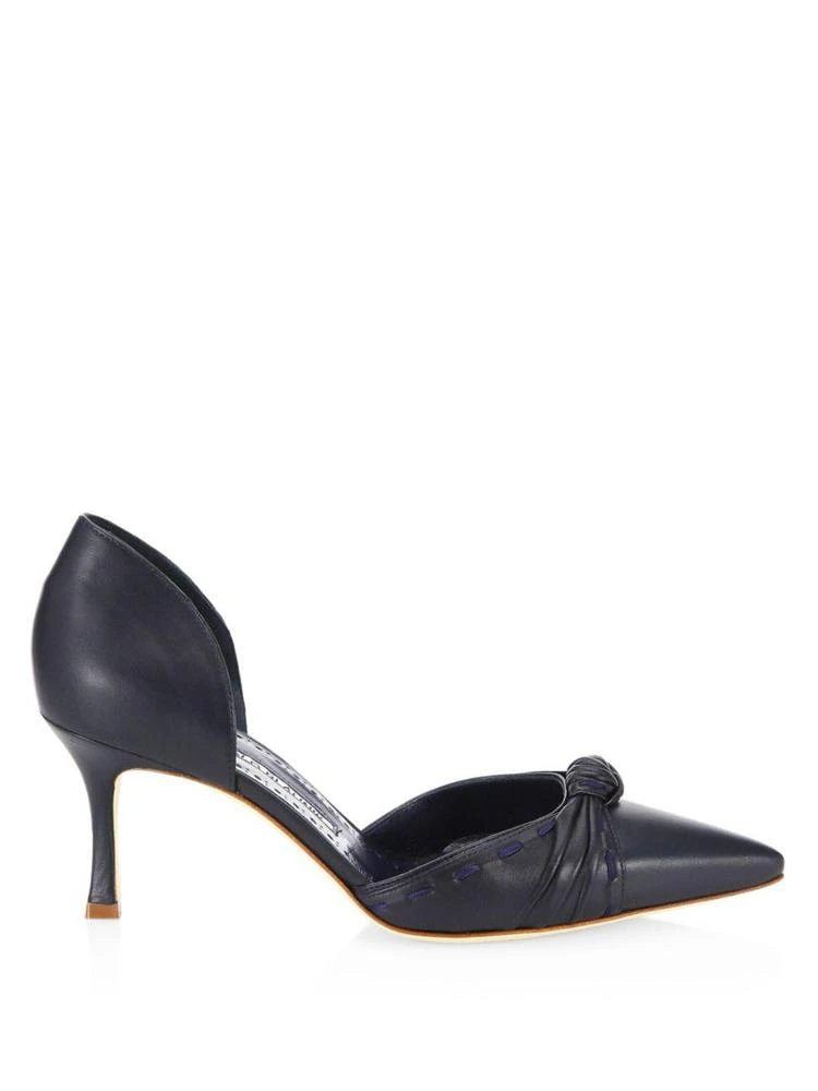 商品Manolo Blahnik|Laucedo Leather d'Orsay Pumps,价格¥2349,第5张图片详细描述