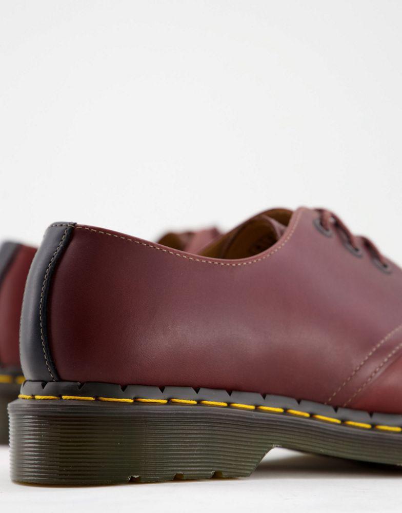 商品Dr. Martens|Dr Martens 1461 3 eye shoes in brown leather,价格¥1044,第4张图片详细描述