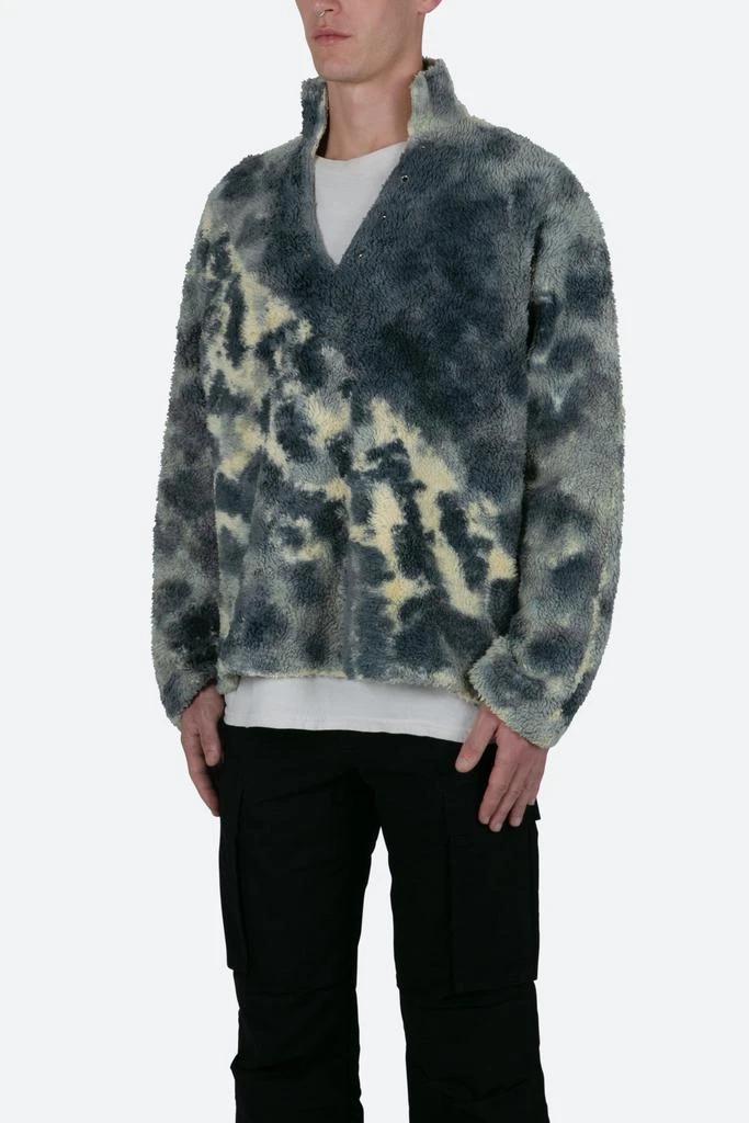 商品MNML|Tie Dye Sherpa Pullover - Blue/Multi,价格¥588,第3张图片详细描述