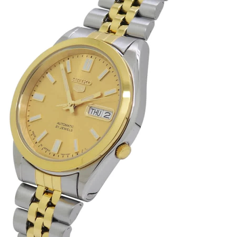 商品Seiko|Seiko Seiko 5 Automatic Gold Dial Mens Watch SNKC44J1,价格¥1343,第2张图片详细描述