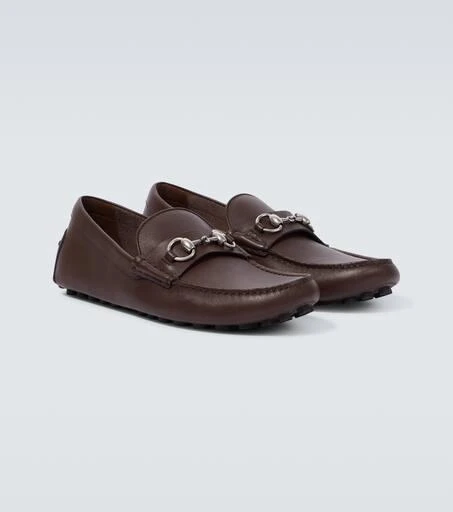 商品Gucci|Horsebit皮革豆豆鞋,价格¥8259,第5张图片详细描述