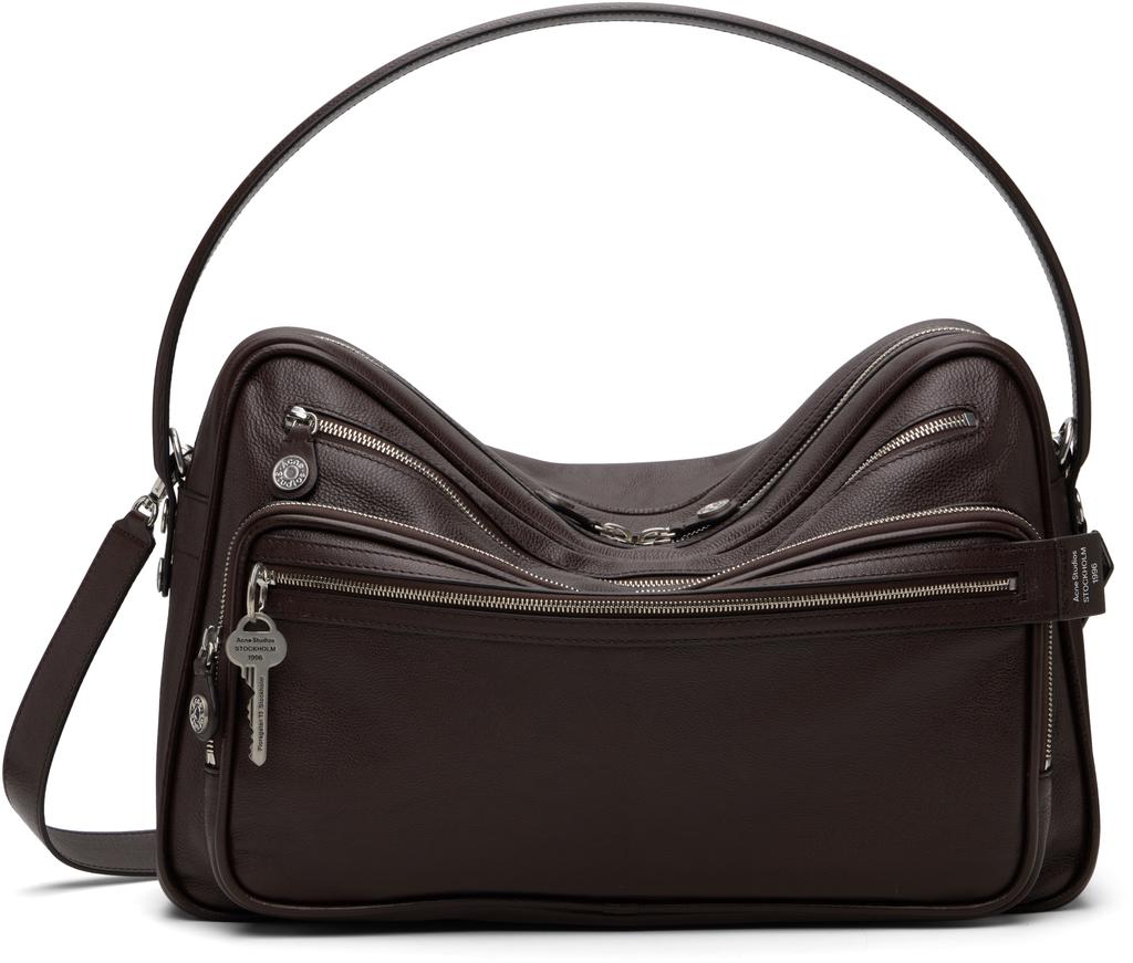 Bolsa de ombro castanha para câmara Camera image 2