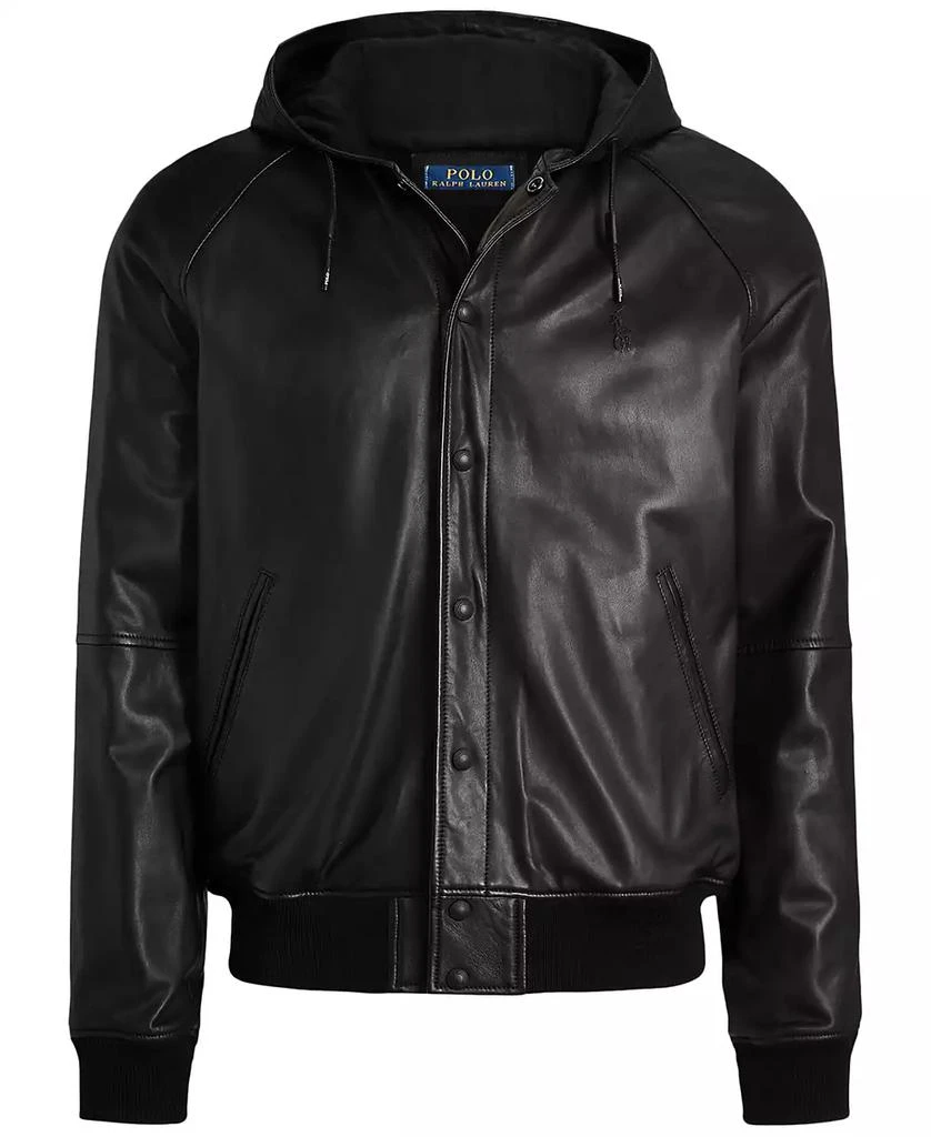 Men's Leather Hooded Jacket 商品
