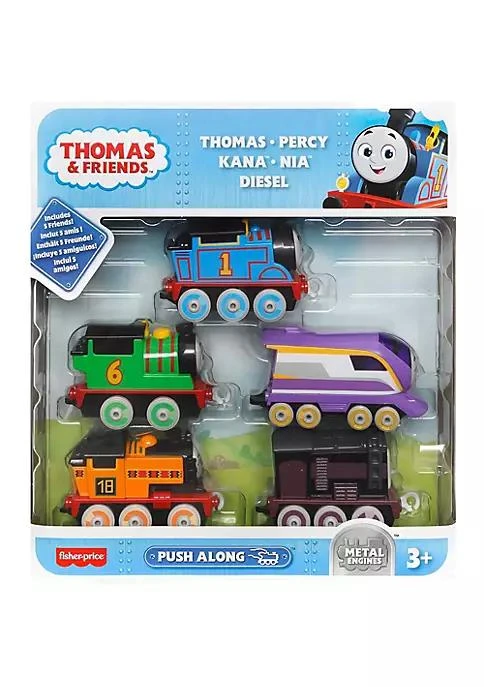 商品Thomas & Friends|Friends Thomas Friends Fisher Price Adventures Engine Pack Set Of 5 Push Along Toy Trains,价格¥305,第2张图片详细描述