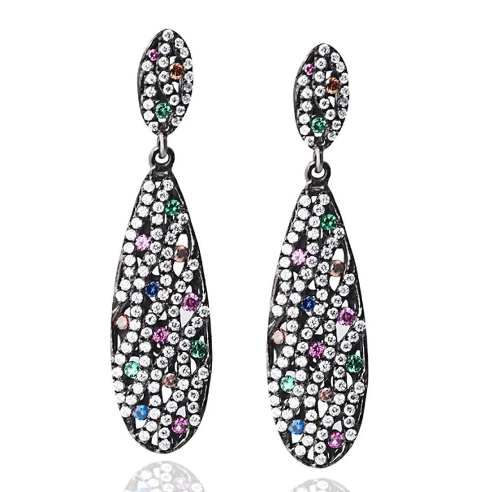商品Suzy Levian|Suzy Levian Pave Cubic Zirconia Sterling Silver Earrings,价格¥1147,第1张图片