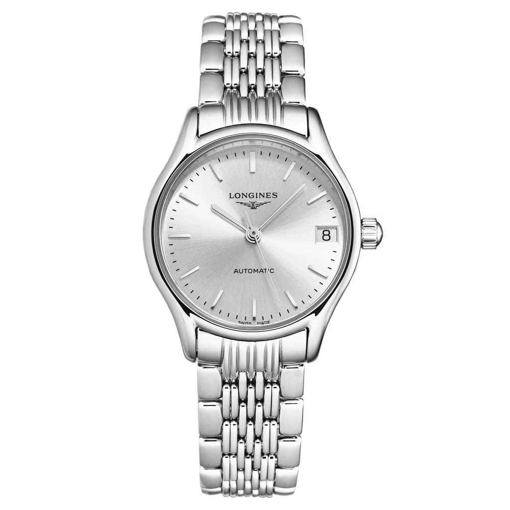 商品Longines|浪琴 Lyre 银色表盘女士机械手表30mm L4.361.4.72.6,价格¥5911,第1张图片