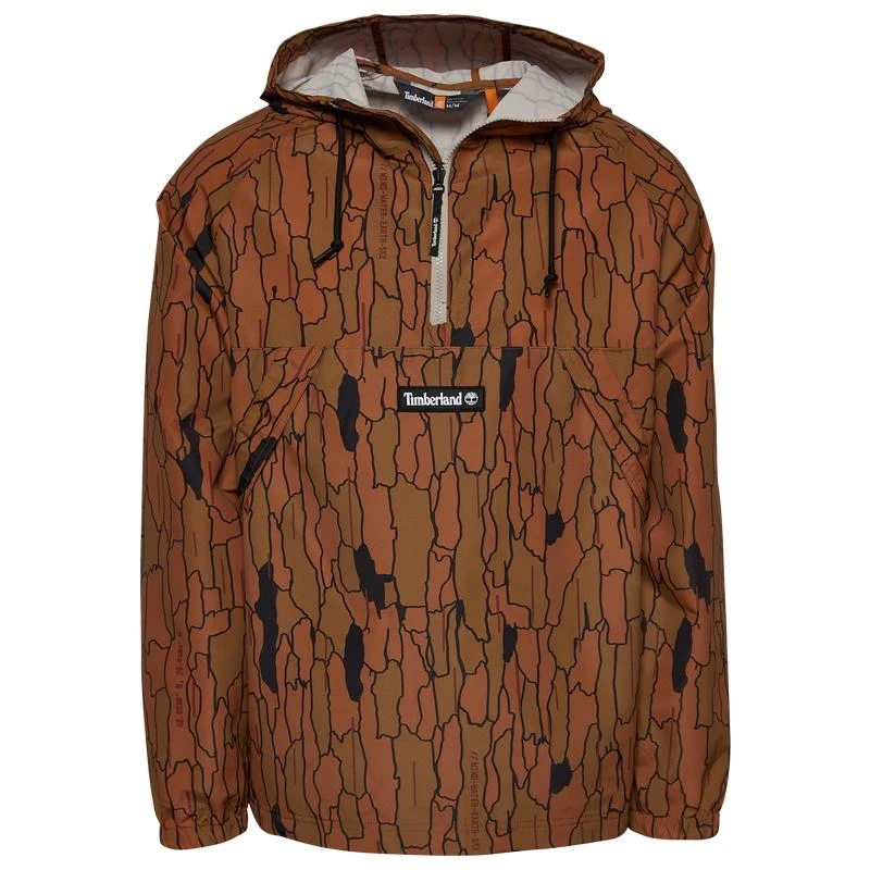 商品Timberland|Timberland DWR Windbreaker Camo Pullover Jacket - Men's,价格¥462,第1张图片