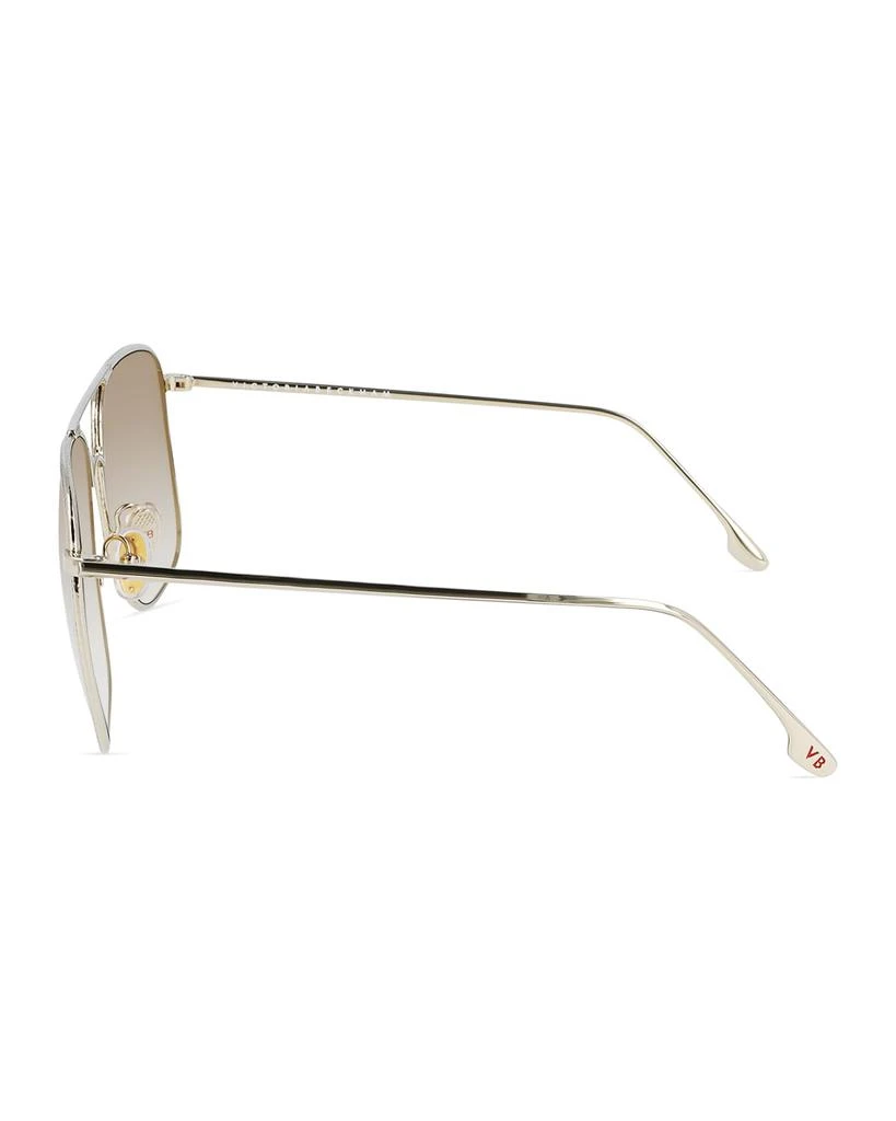 商品Victoria Beckham|Square Hammered Metal Navigator Sunglasses,价格¥3315,第3张图片详细描述