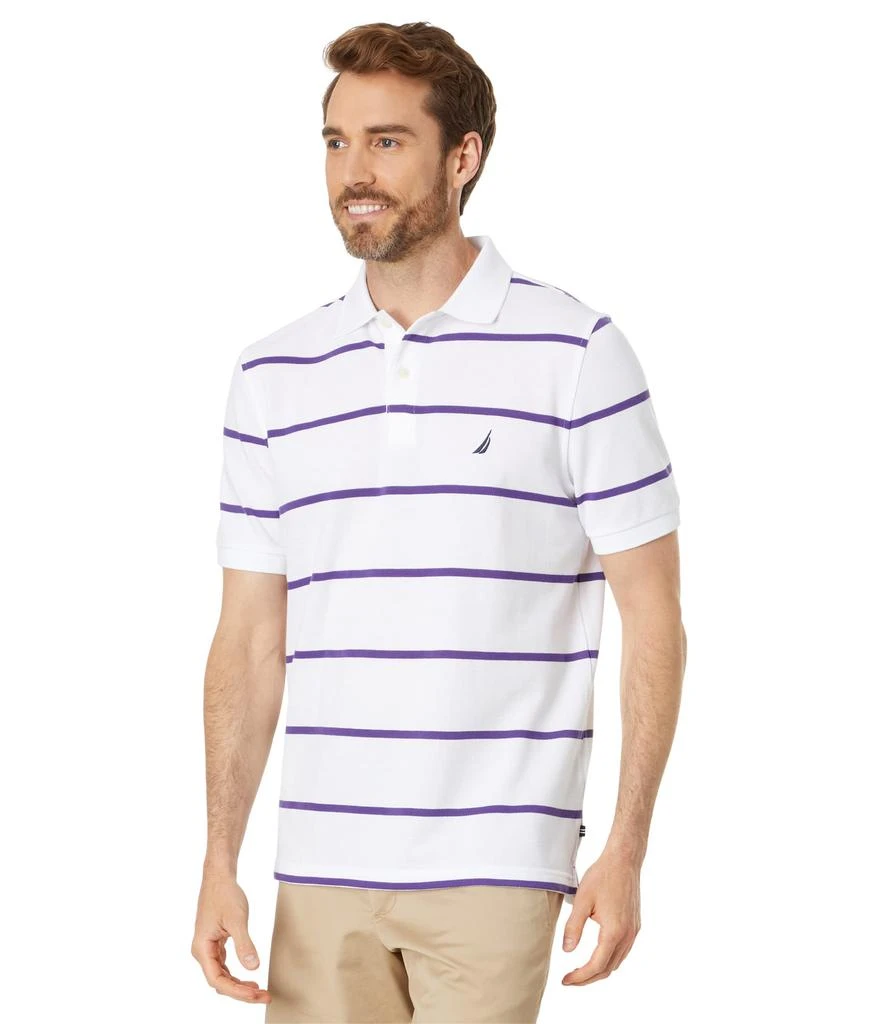 商品Nautica|Classic Fit Striped Deck Polo,价格¥521,第1张图片