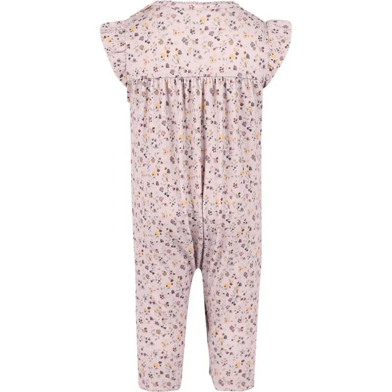 商品NAME IT®|Watercolor flowers ruffled baby romper in pale pink,价格¥281,第2张图片详细描述