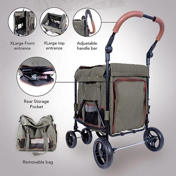 商品Ibiyaya|Collapsible Gentle Giant Pet Wagon,价格¥1808,第2张图片详细描述