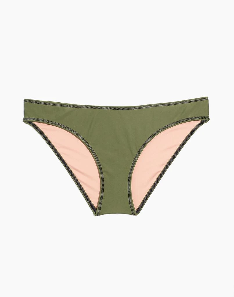 商品Madewell|Madewell Second Wave Classic Bikini Bottom: Contrast-Stitched Edition,价格¥79,第1张图片