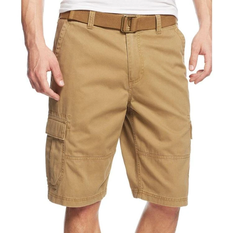 商品American Rag|Men's Belted Relaxed Big & Tall Cargo Shorts, Created for Macy's,价格¥153,第1张图片