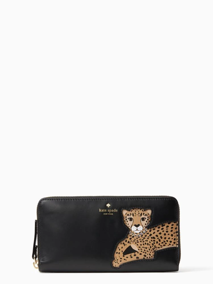 商品Kate Spade|run wild leopard applique lacey,价格¥1176,第1张图片