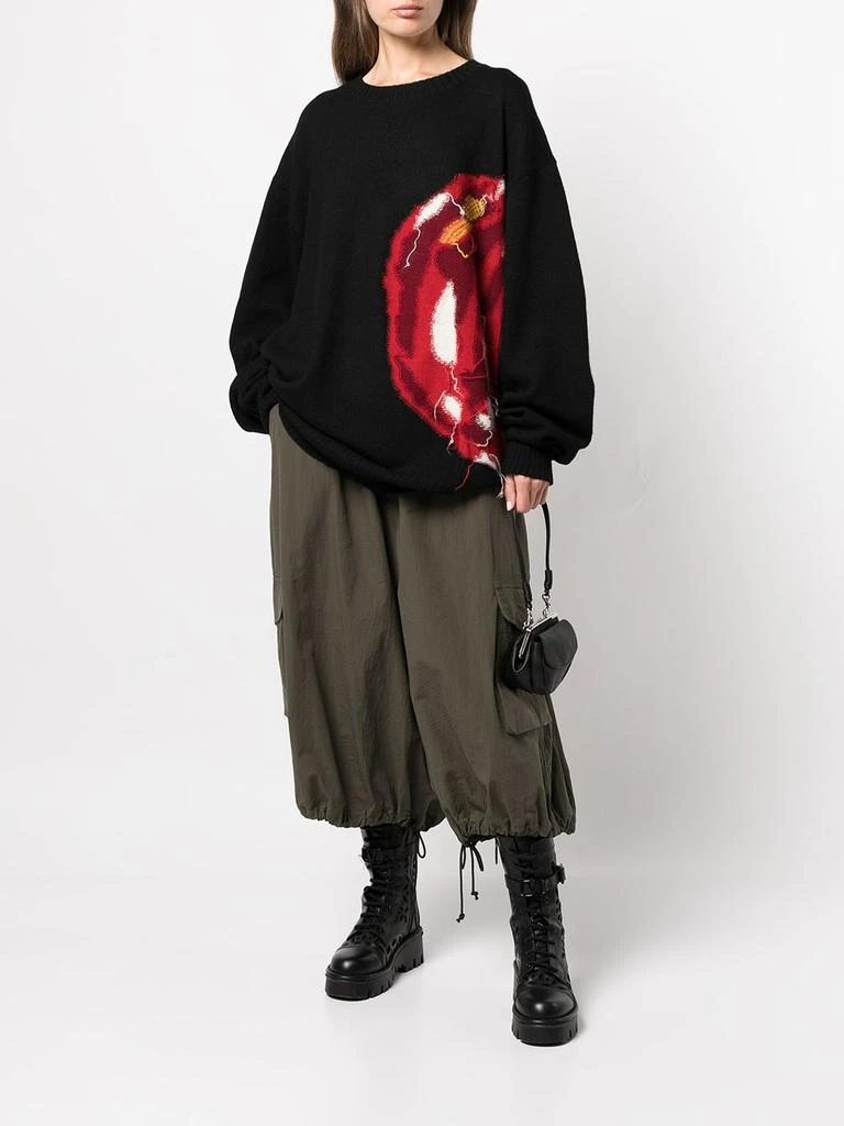 商品YOHJI YAMAMOTO|Y'S WOMEN CAMELLIA OVERSIZED KNIT PULLOVER,价格¥4034,第2张图片详细描述