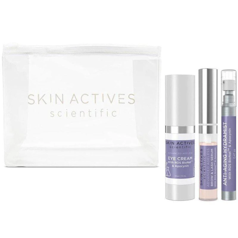 商品Skin Actives Scientific|Advanced Ageless Bundle Eye Cream, Hydramist, Brow & Lash Serum,价格¥755,第1张图片