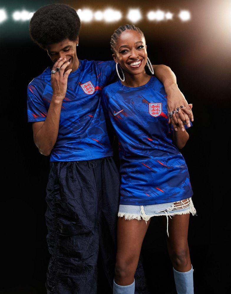商品NIKE|Nike Football World Cup 2022 England unisex premium unisex t-shirt in navy,价格¥486,第1张图片