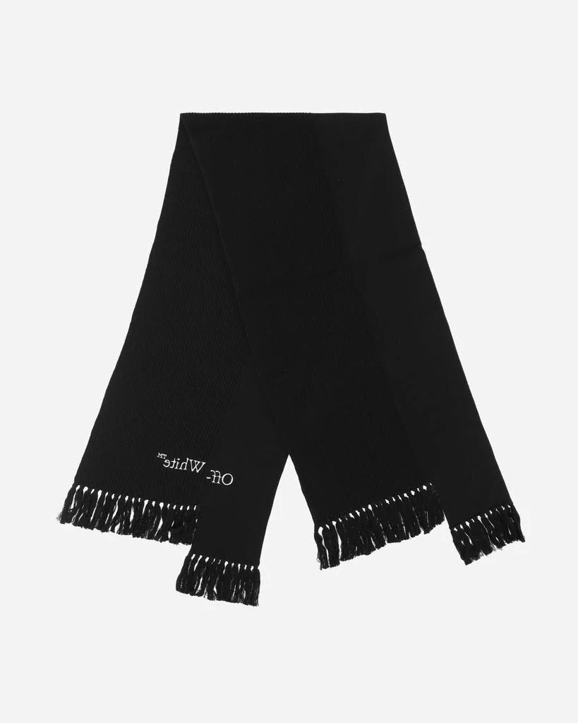 商品Off-White|Glitch Bookish Knit Scarf Black,价格¥1556,第3张图片详细描述