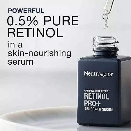 商品Neutrogena|Neutrogena Rapid Wrinkle Repair Retinol Pro+ .5% Power Serum (1 fl. oz., 2 pk.),价格¥391,第4张图片详细描述