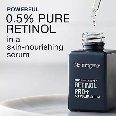 商品Neutrogena|Neutrogena Rapid Wrinkle Repair Retinol Pro+ .5% Power Serum (1 fl. oz., 2 pk.),价格¥298,第6张图片详细描述